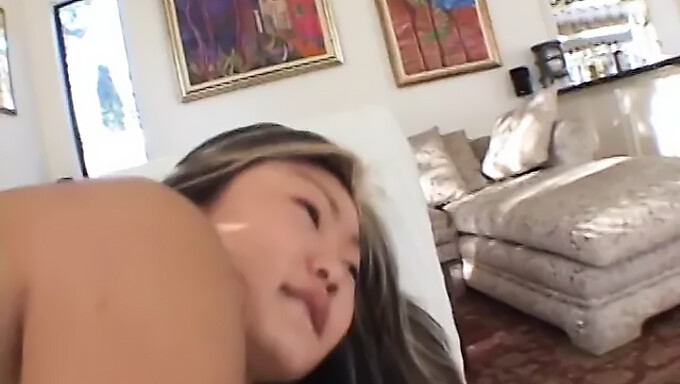 Sexy Asian Babe Gives A Blowjob Before Getting Her Pussy Licked In Interracial Porn Video